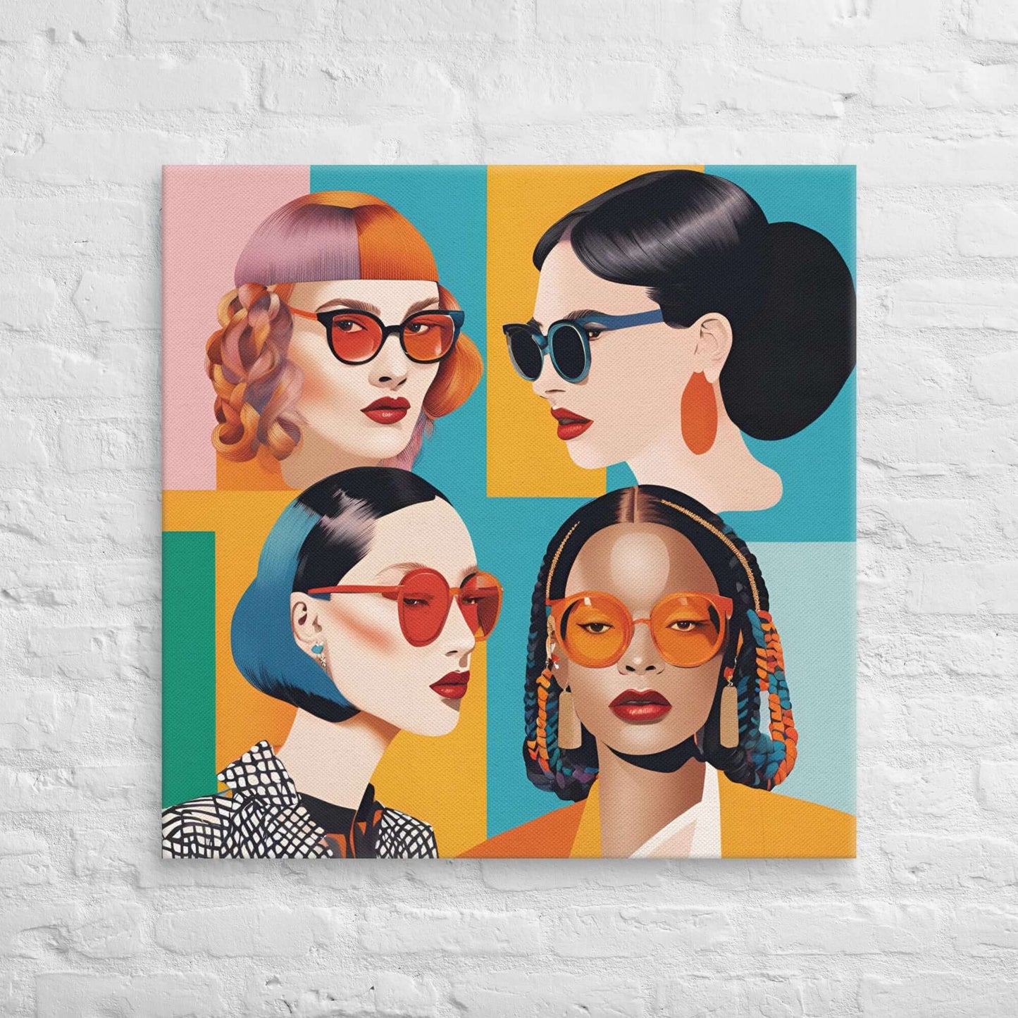 Bold & Chic: The Essence of Style - 32″×32″ - Canvas