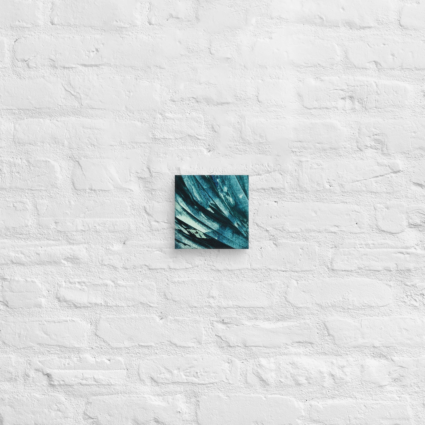 Azure Flow – Bold Abstract Brushstroke Canvas for Artistic & Modern Spaces - StylishKnots