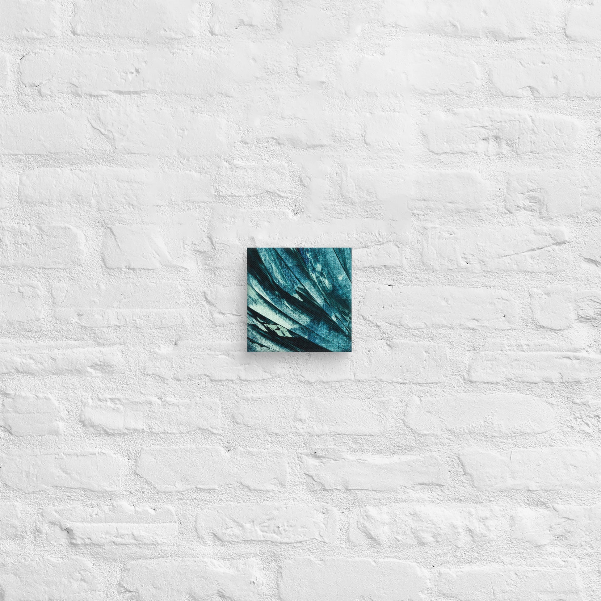 Azure Flow – Bold Abstract Brushstroke Canvas for Artistic & Modern Spaces - StylishKnots