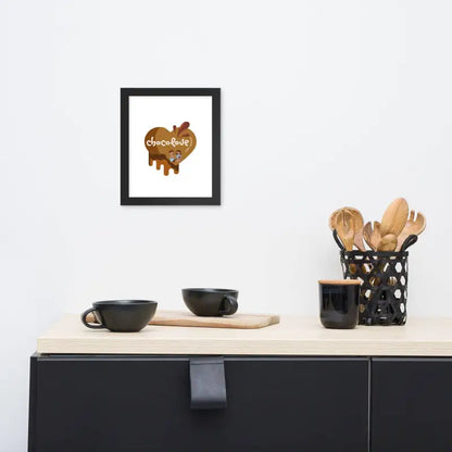 Chocolove Framed Art: Kitchen Decor - Black / 8″×10″ - Poster