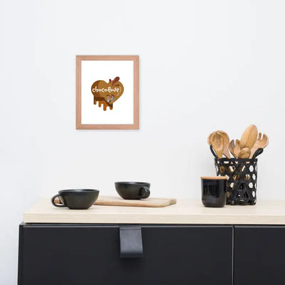 Chocolove Framed Art: Kitchen Decor - Red Oak / 8″×10″ - Poster