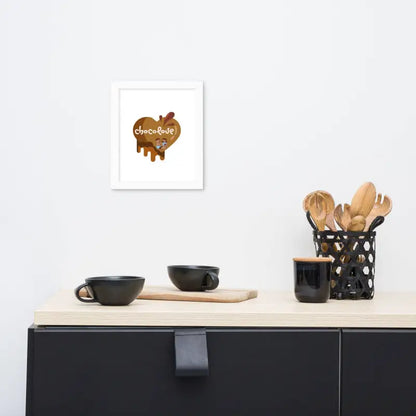 Chocolove Framed Art: Kitchen Decor - White / 8″×10″ - Poster