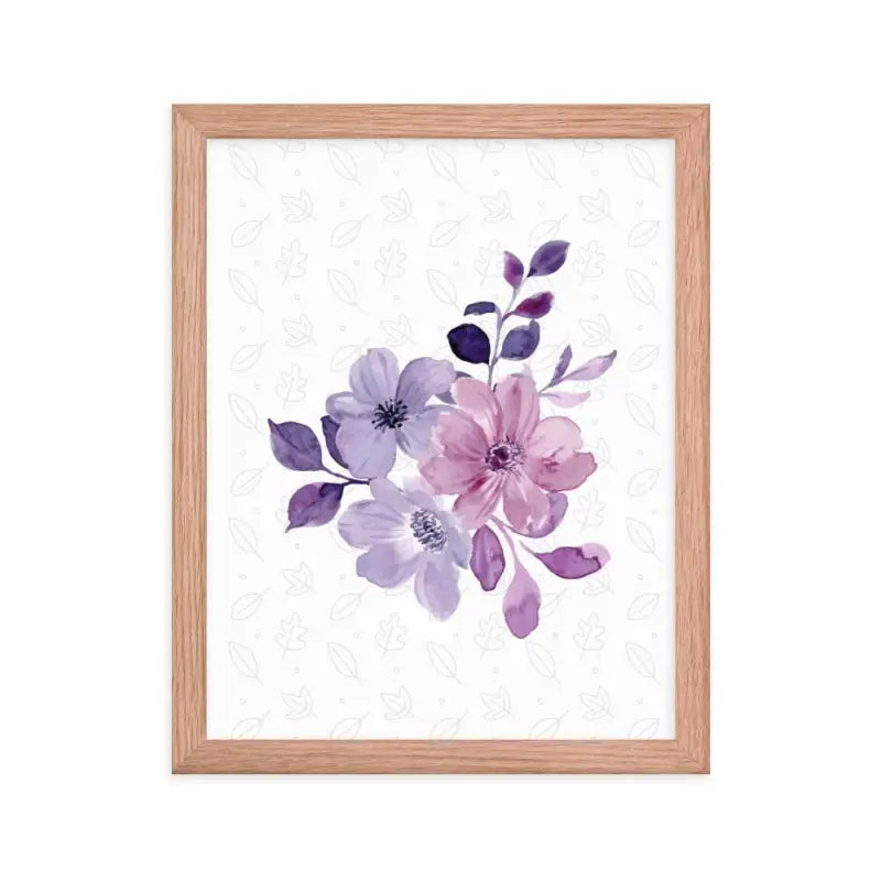 Elegant Floral Bloom Framed Poster