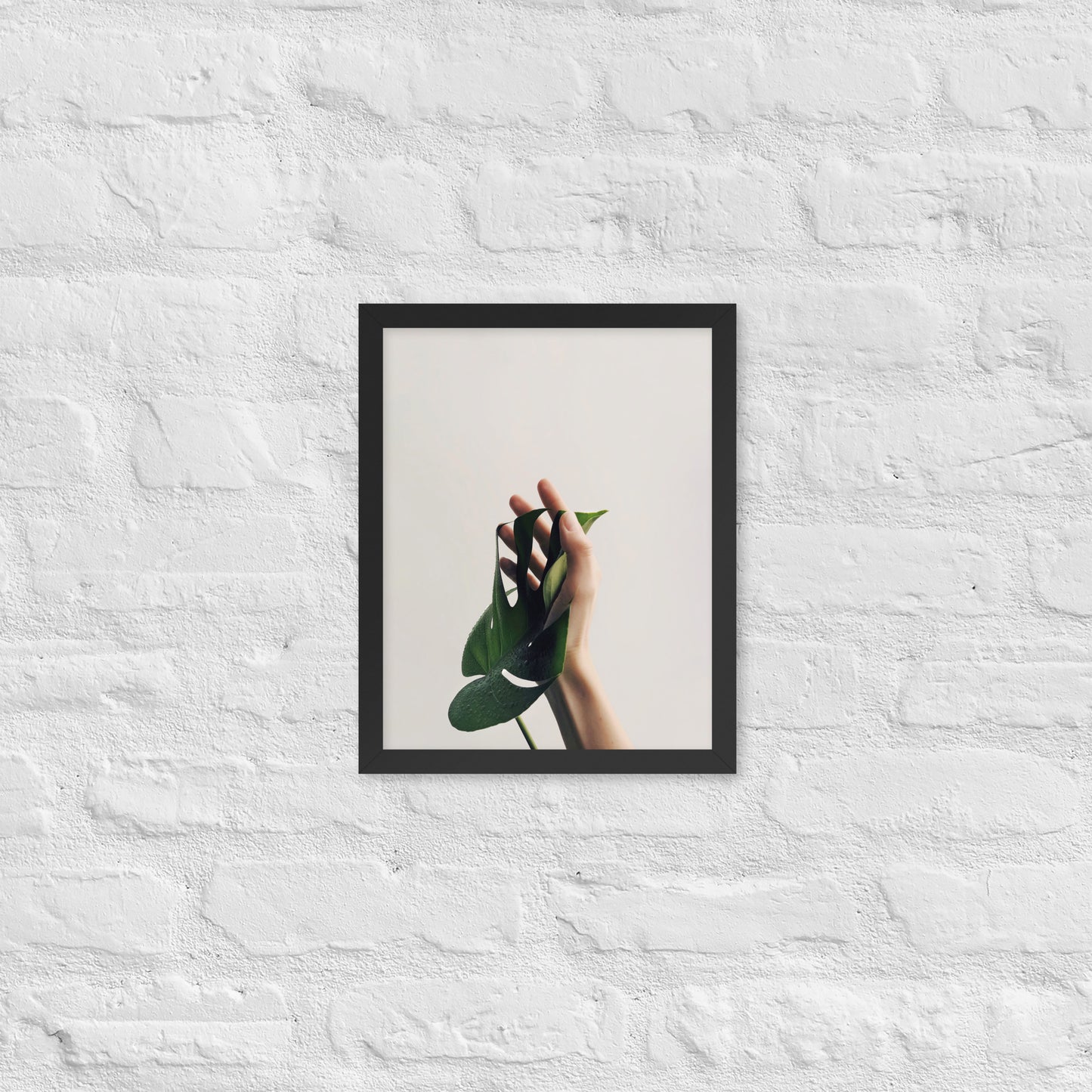 Nature’s Touch – Minimalist Botanical Framed Poster for Modern Interiors - StylishKnots