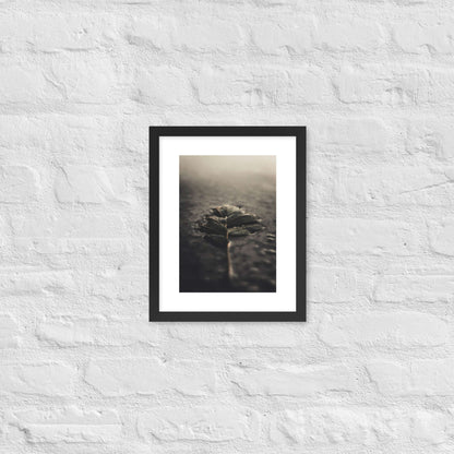 Mystical Nature Framed Poster | Serene Foggy Leaf Wall Art - StylishKnots