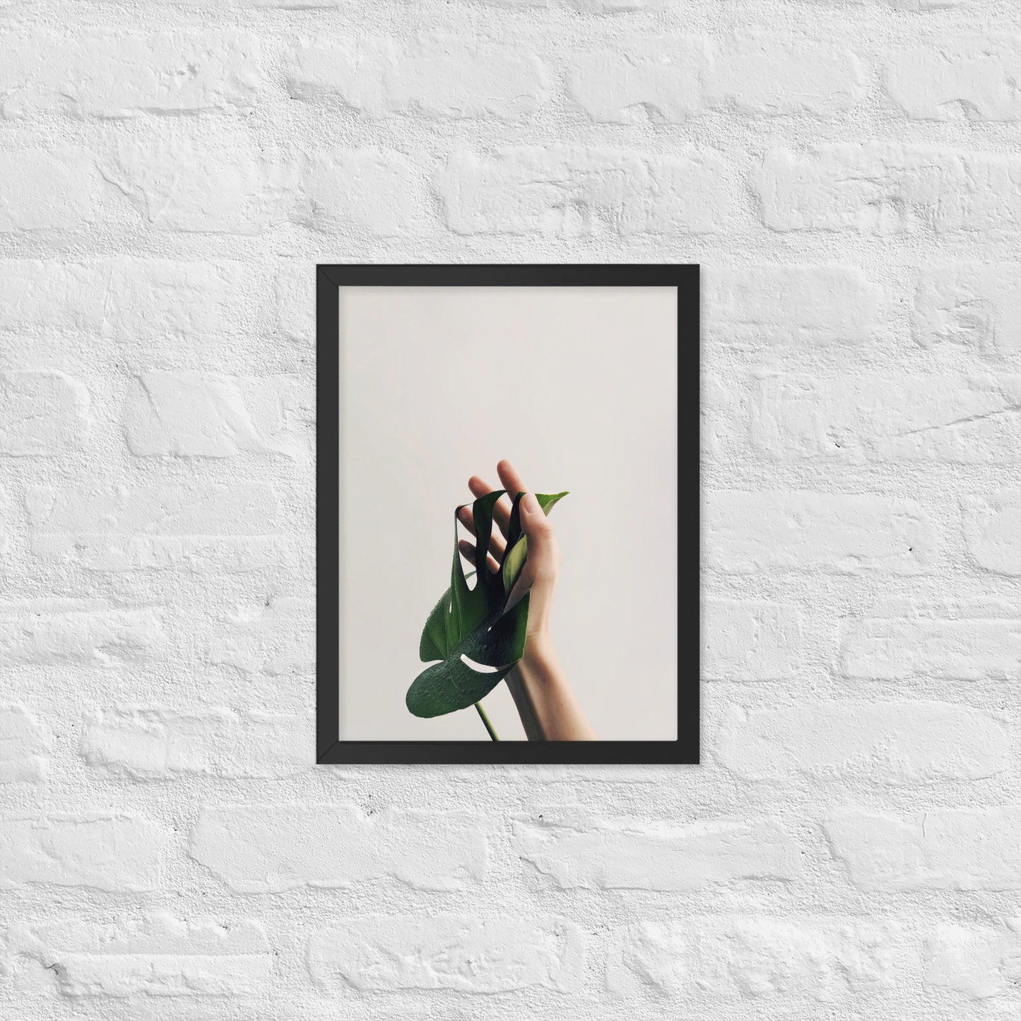 Nature’s Touch – Minimalist Botanical Framed Poster for Modern Interiors - StylishKnots
