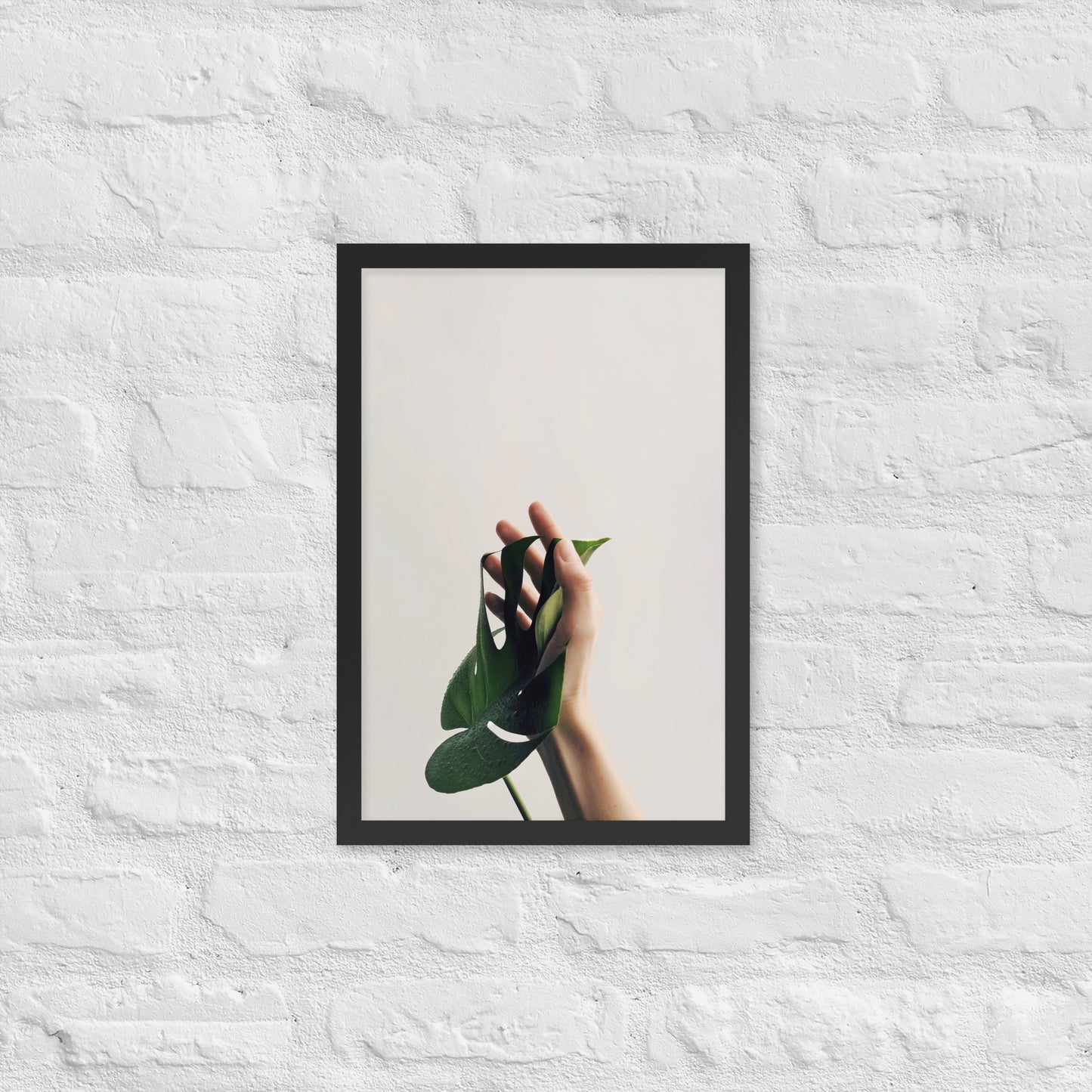 Nature’s Touch – Minimalist Botanical Framed Poster for Modern Interiors - StylishKnots