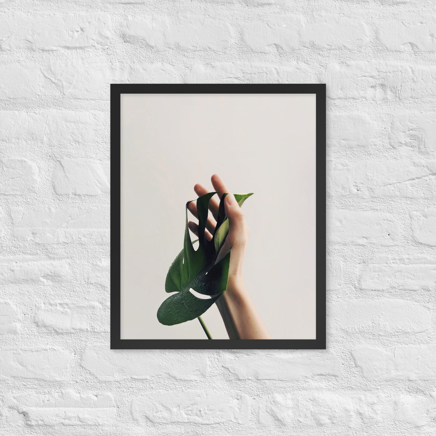Nature’s Touch – Minimalist Botanical Framed Poster for Modern Interiors - StylishKnots