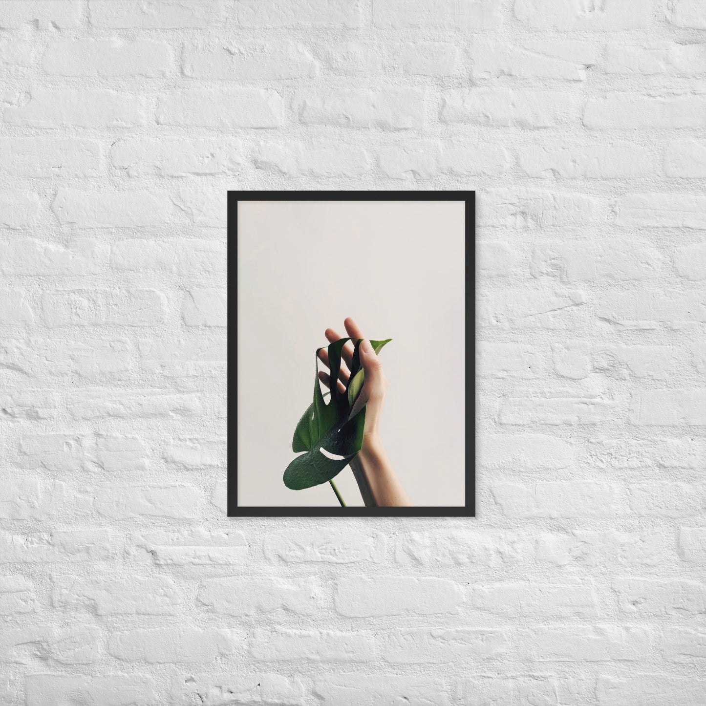 Nature’s Touch – Minimalist Botanical Framed Poster for Modern Interiors - StylishKnots