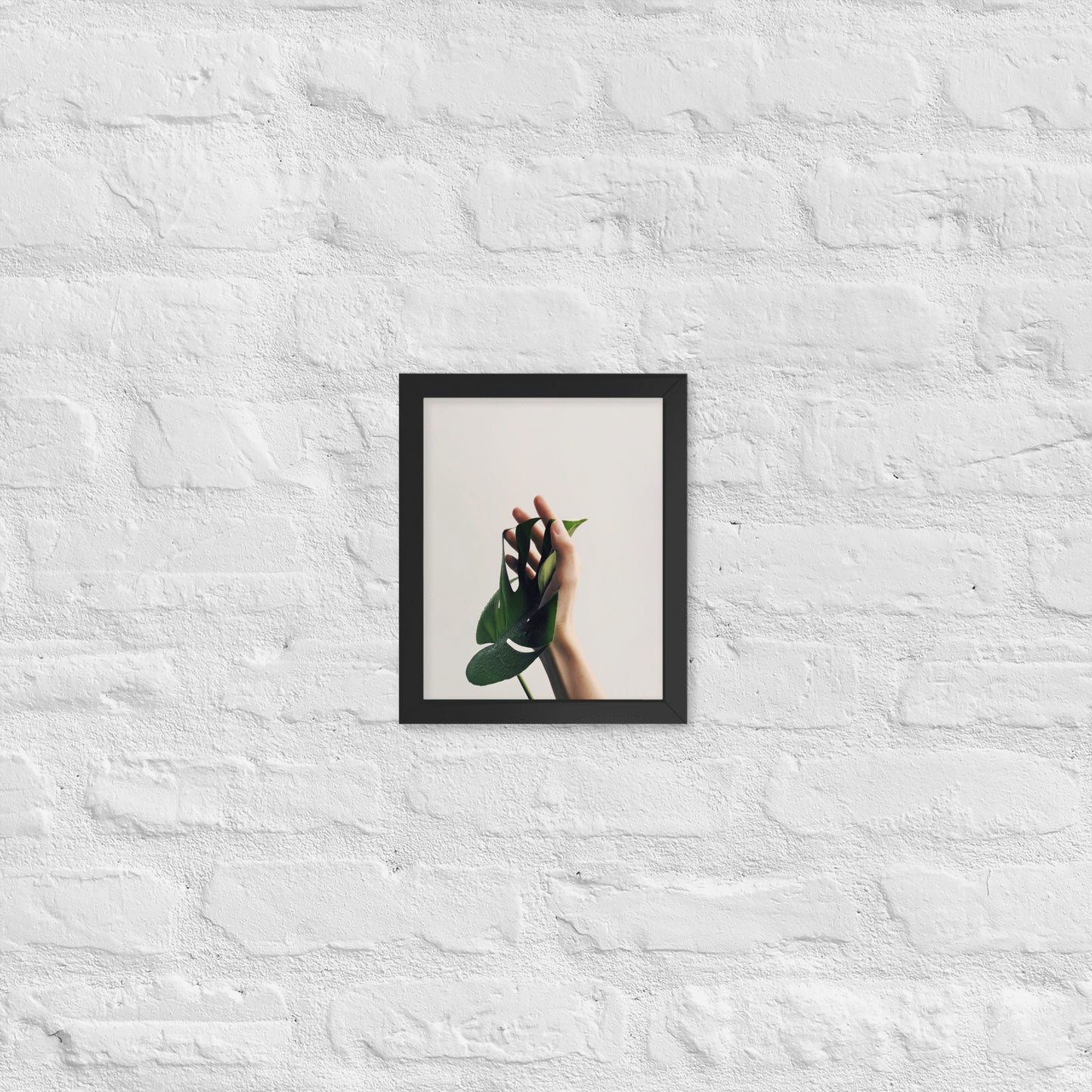 Nature’s Touch – Minimalist Botanical Framed Poster for Modern Interiors - StylishKnots