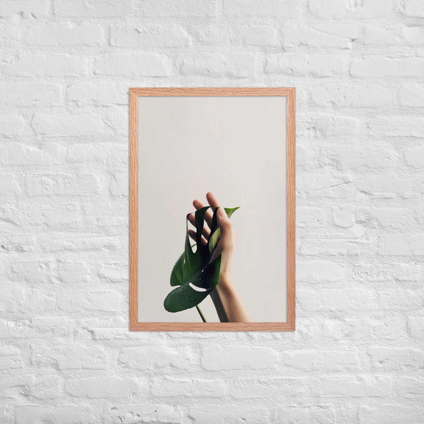 Nature’s Touch – Minimalist Botanical Framed Poster for Modern Interiors - StylishKnots