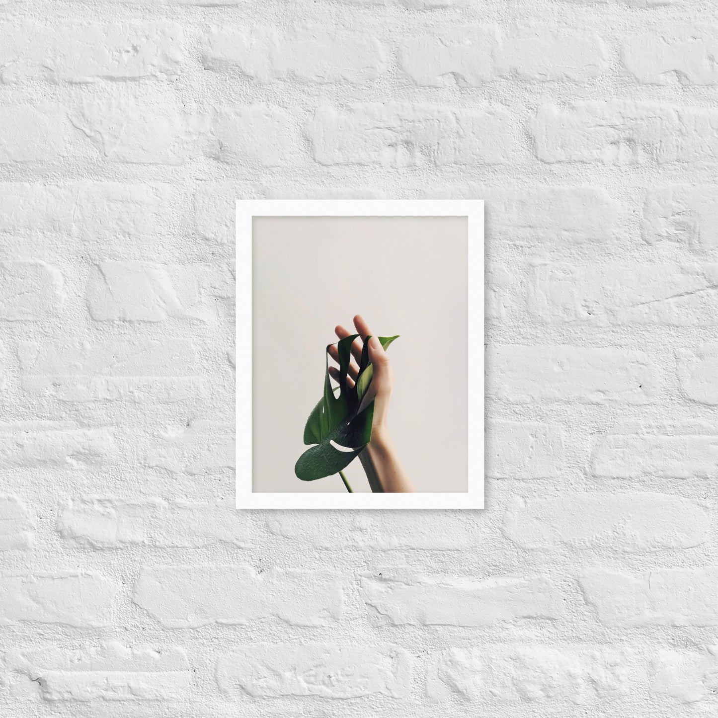 Nature’s Touch – Minimalist Botanical Framed Poster for Modern Interiors - StylishKnots