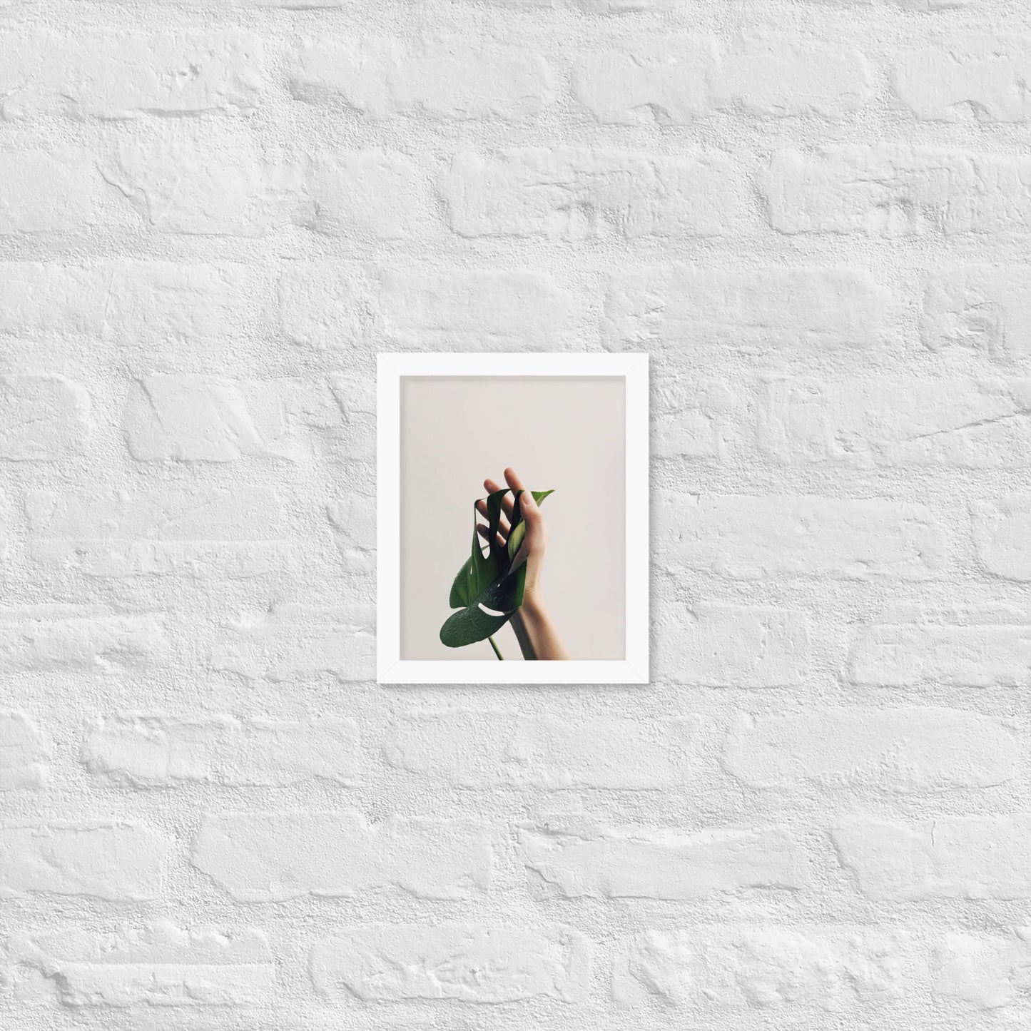 Nature’s Touch – Minimalist Botanical Framed Poster for Modern Interiors - StylishKnots