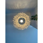 Frosty Fringe Macrame Pendant Shade - Lampshade