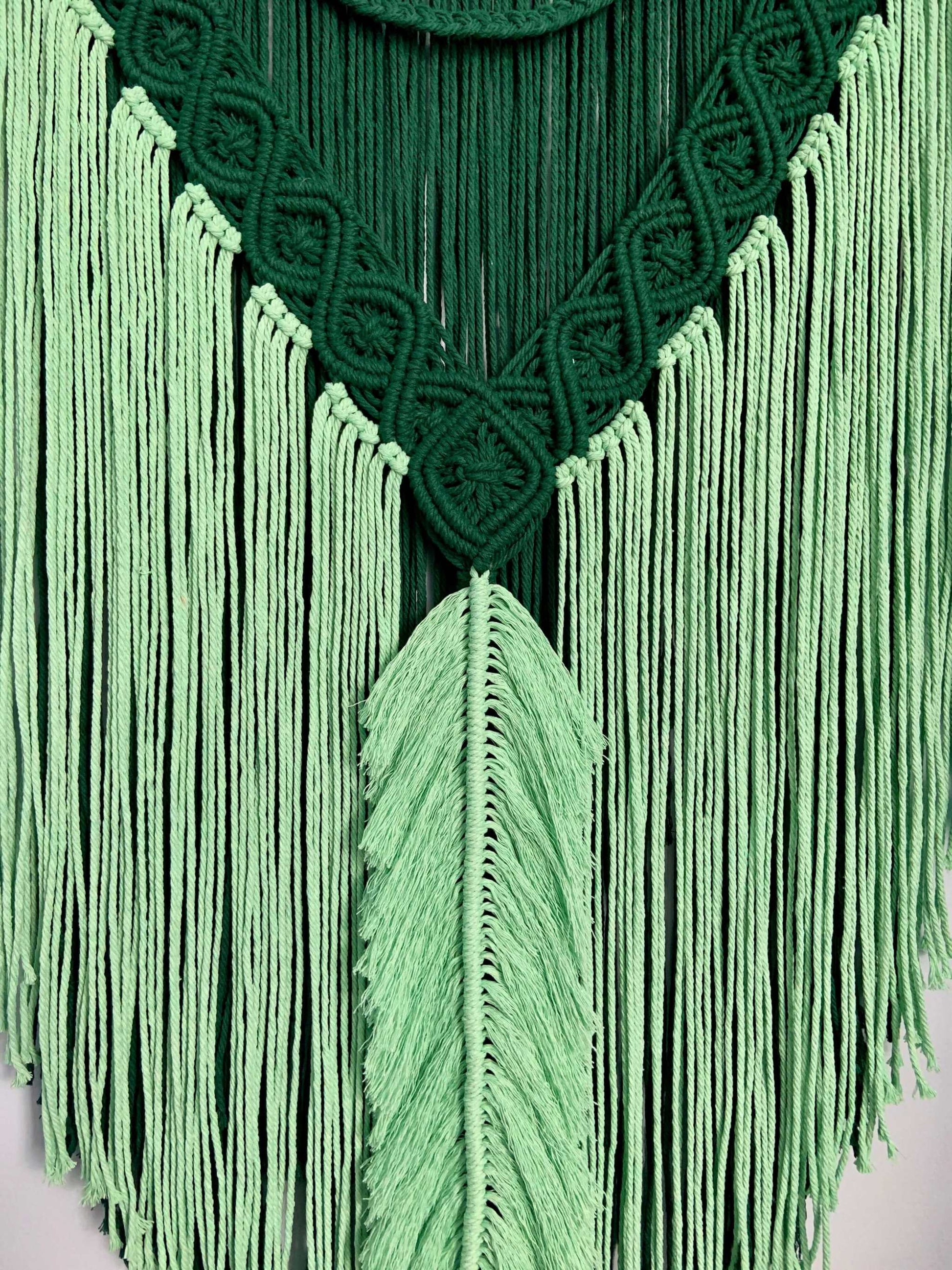 Green Dream Beaded Wall Décor - Macrame Hanging