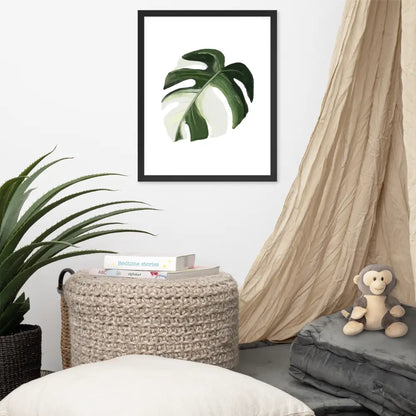 Monstera Leaf Framed Poster
