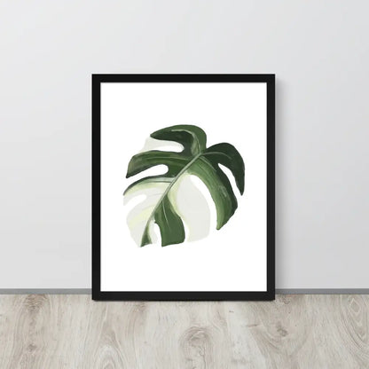Monstera Leaf Framed Poster