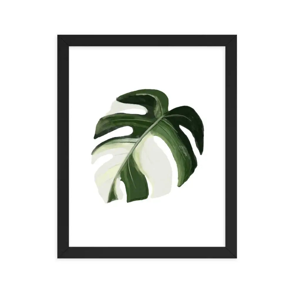 Monstera Leaf Framed Poster