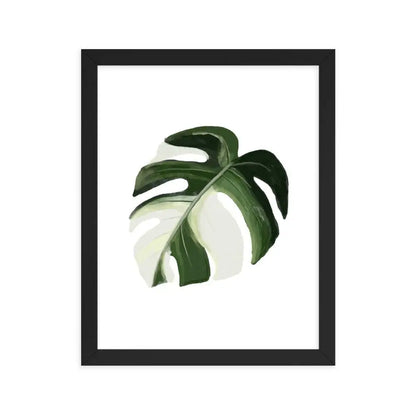 Monstera Leaf Framed Poster