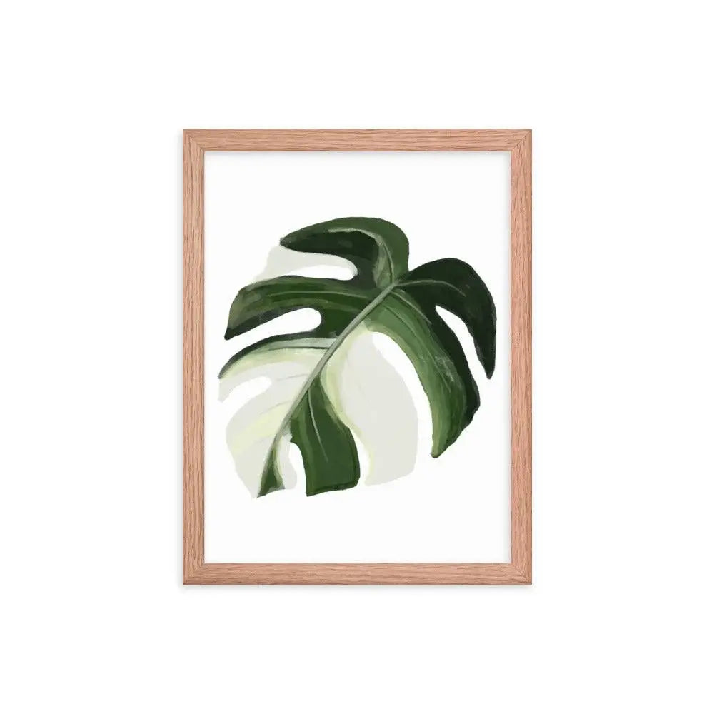 Monstera Leaf Framed Poster