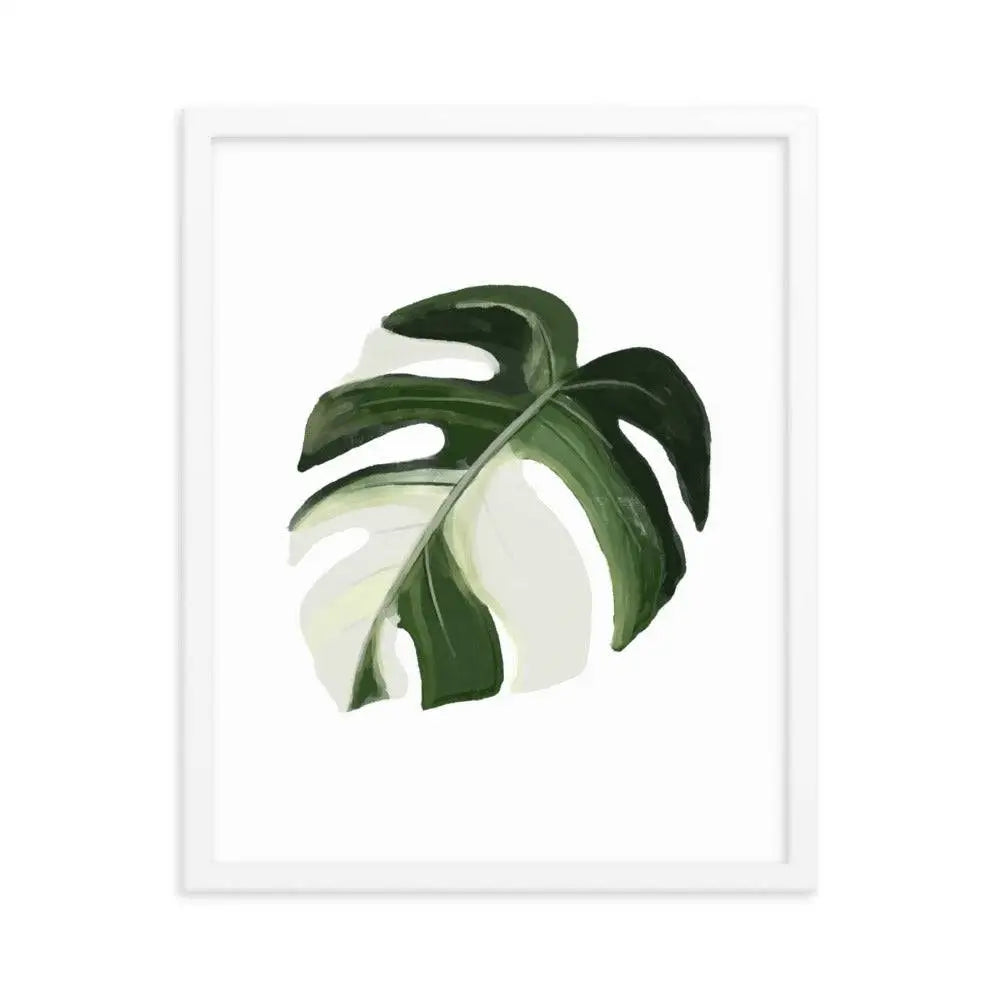 Monstera Leaf Framed Poster