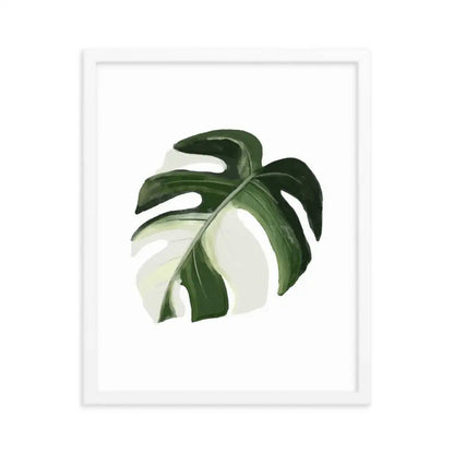 Monstera Leaf Framed Poster