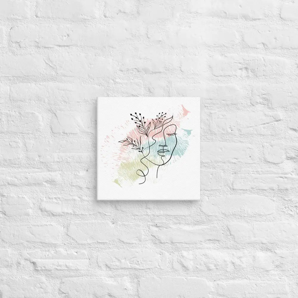 Natures Essence Feminine Floral Canvas - 12″ x