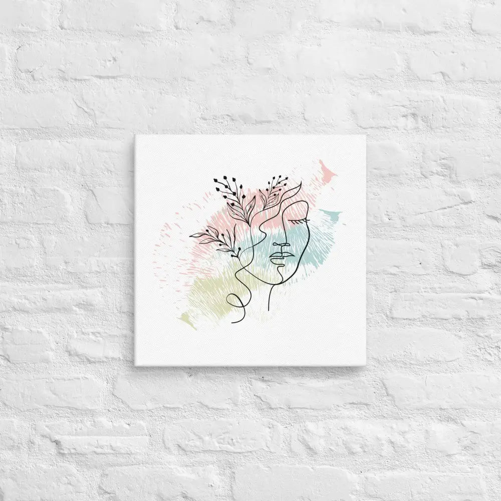 Natures Essence Feminine Floral Canvas - 16″ x