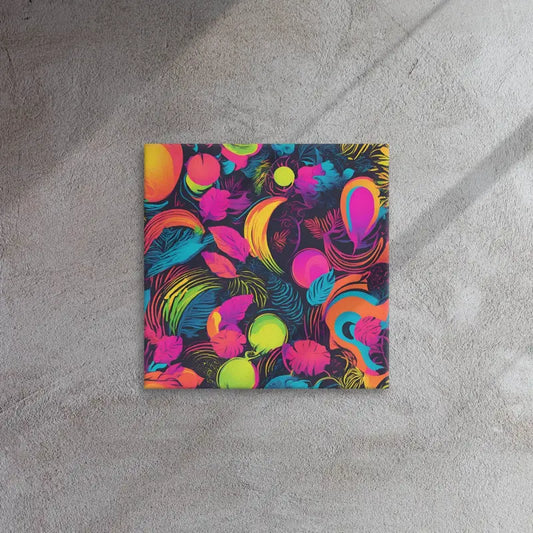 Neon Jungle Dream Canvas Art - 16″ x