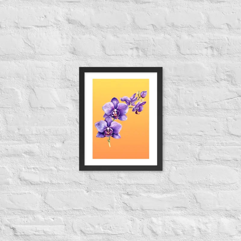 Stunning Framed Orchid Poster - StylishKnots