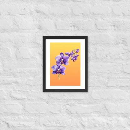 Stunning Framed Orchid Poster - StylishKnots