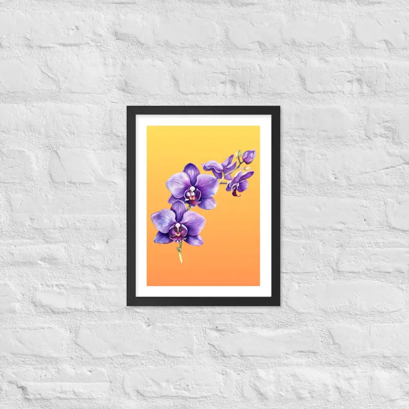 Stunning Framed Orchid Poster - StylishKnots