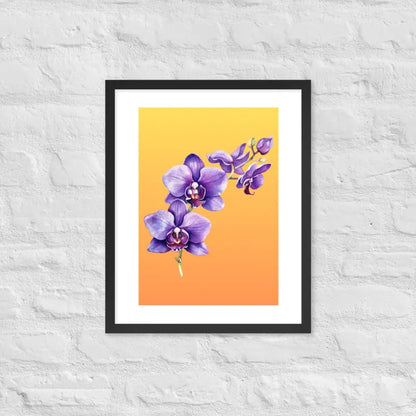 Stunning Framed Orchid Poster - StylishKnots