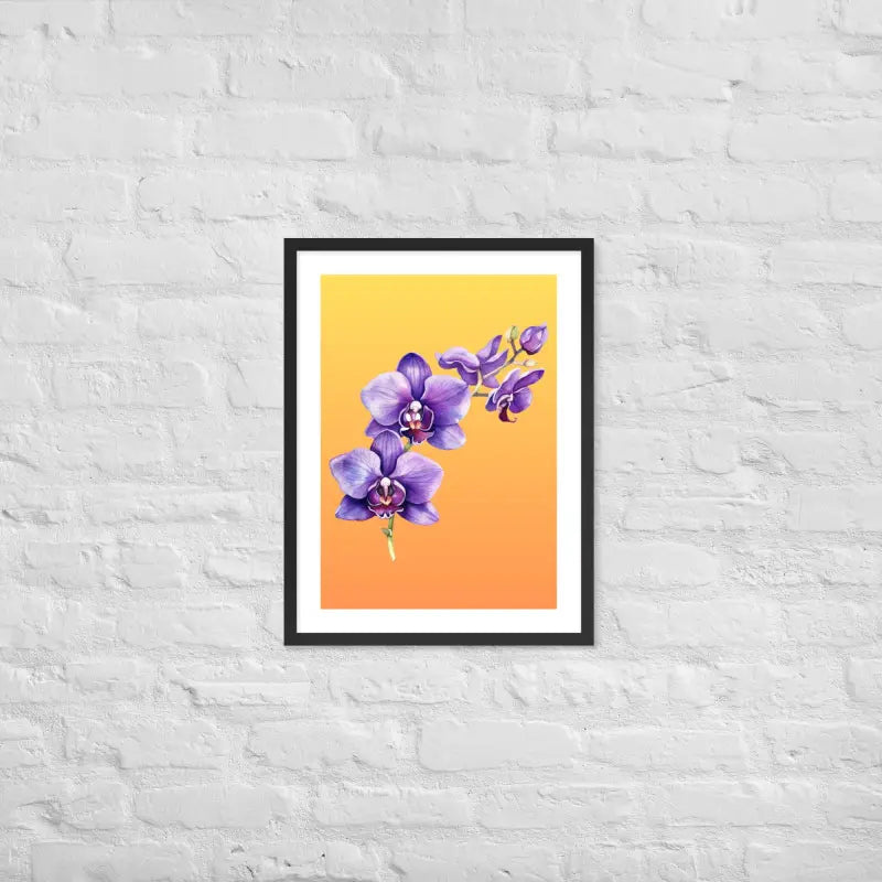 Stunning Framed Orchid Poster - StylishKnots