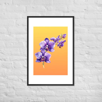 Stunning Framed Orchid Poster - StylishKnots