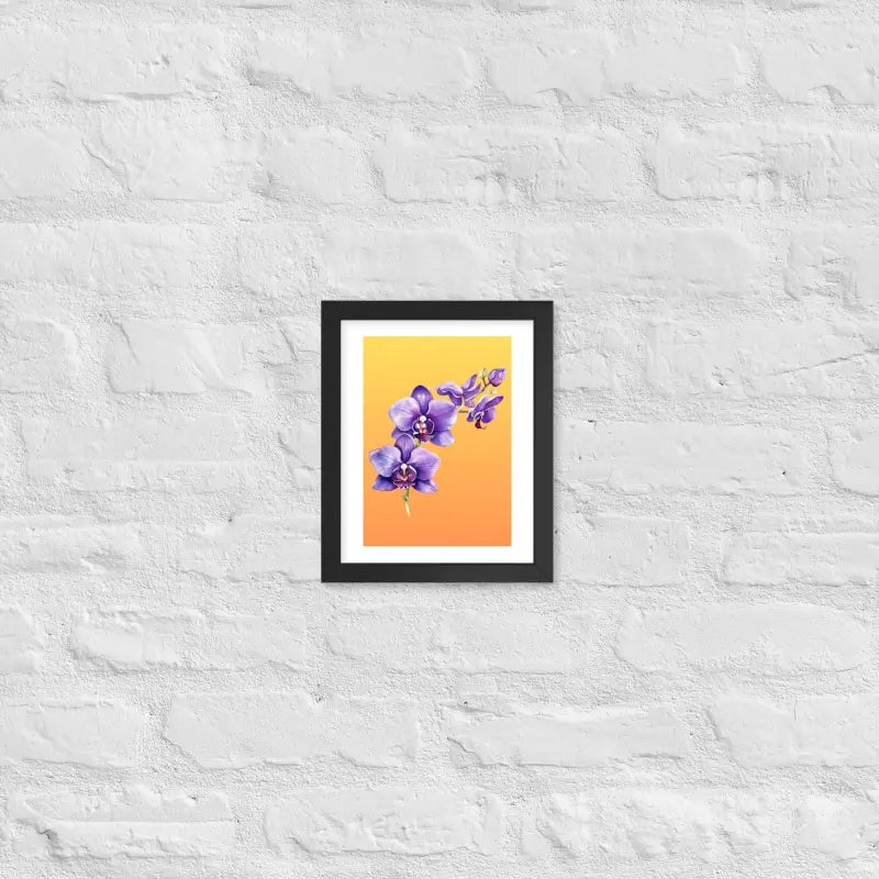 Stunning Framed Orchid Poster - StylishKnots