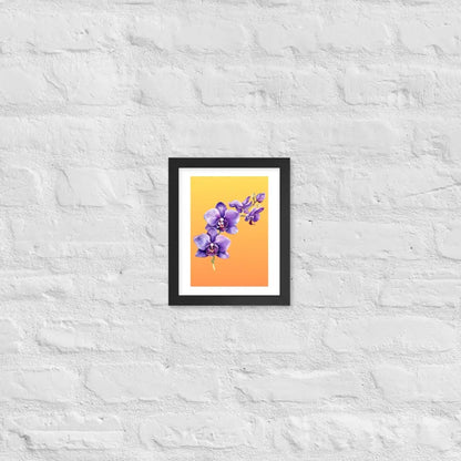 Stunning Framed Orchid Poster - StylishKnots