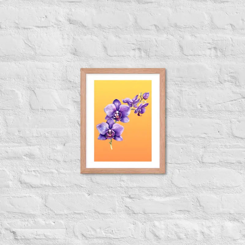 Stunning Framed Orchid Poster - StylishKnots