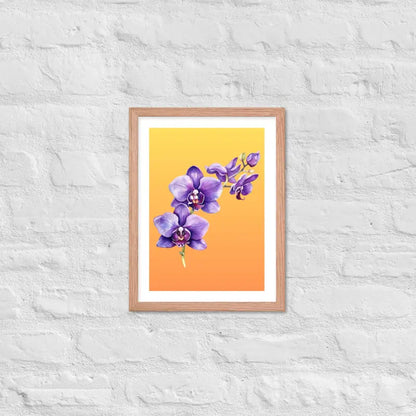 Stunning Framed Orchid Poster - StylishKnots