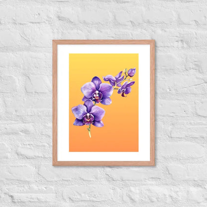 Stunning Framed Orchid Poster - StylishKnots