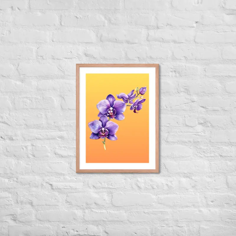 Stunning Framed Orchid Poster - StylishKnots