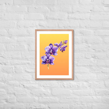 Stunning Framed Orchid Poster - StylishKnots