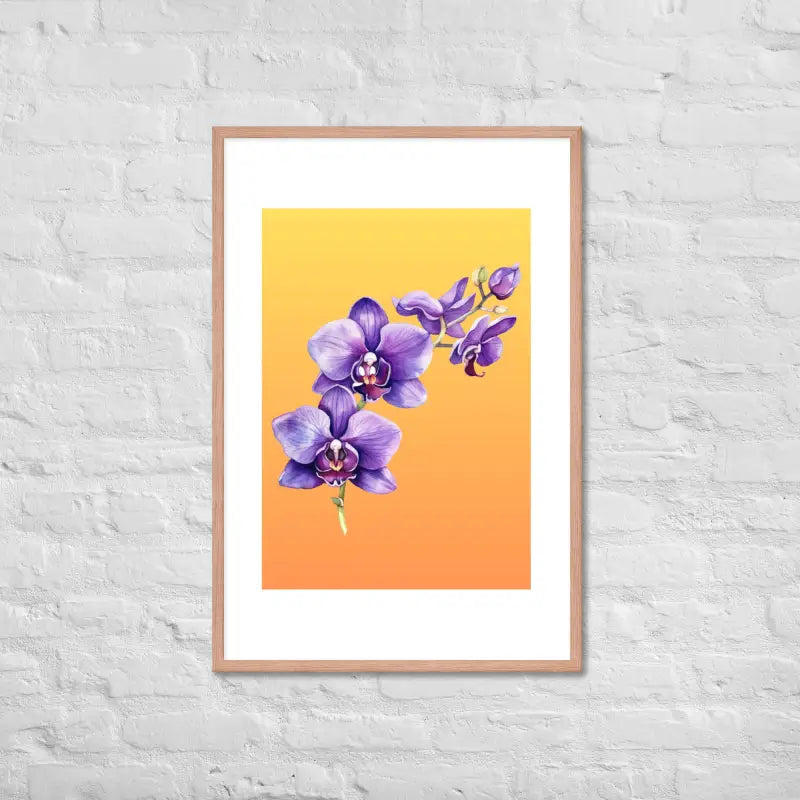 Stunning Framed Orchid Poster - StylishKnots