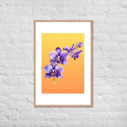 Stunning Framed Orchid Poster - StylishKnots