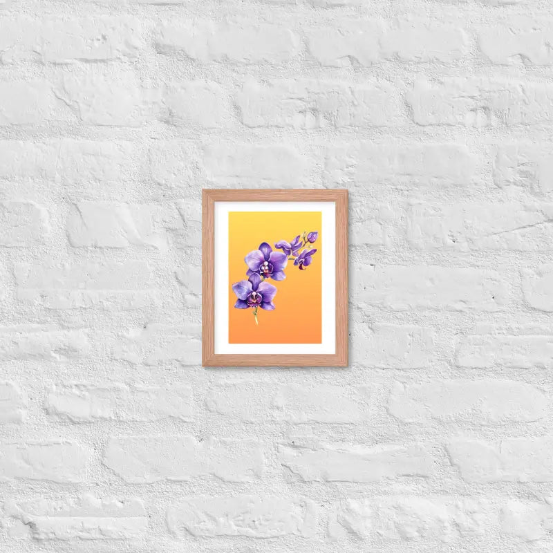 Stunning Framed Orchid Poster - StylishKnots