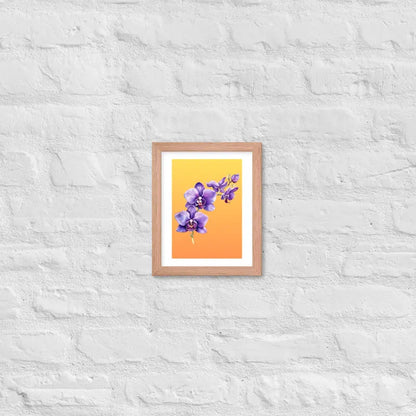 Stunning Framed Orchid Poster - StylishKnots