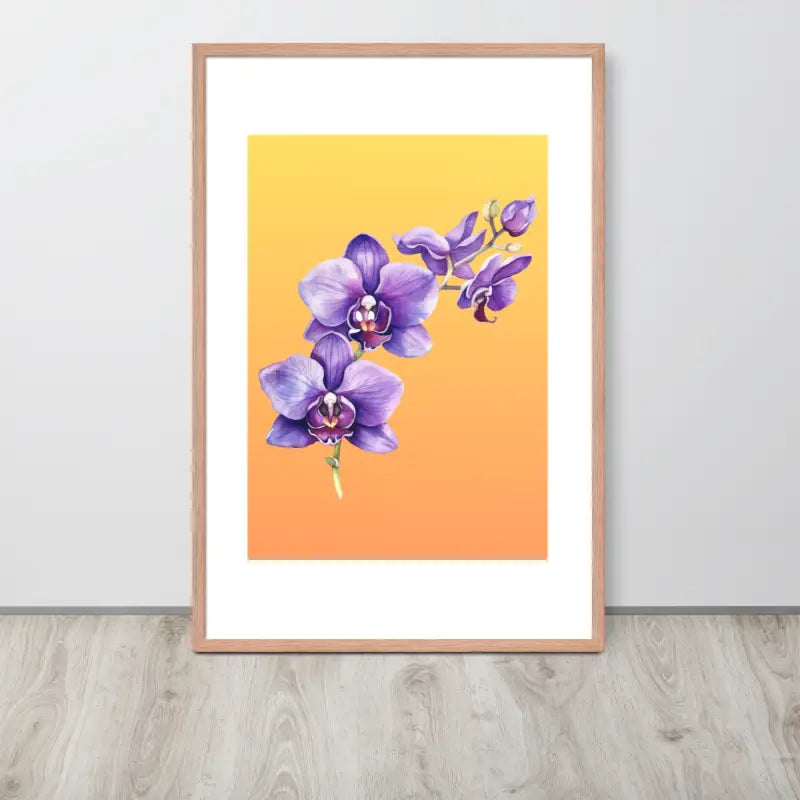 Stunning Framed Orchid Poster - StylishKnots