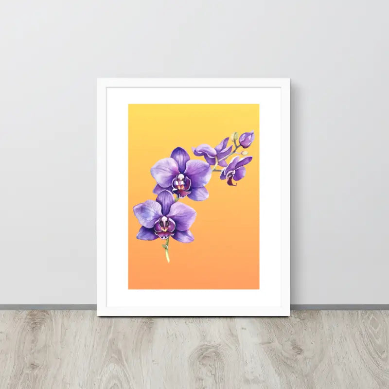 Stunning Framed Orchid Poster - StylishKnots