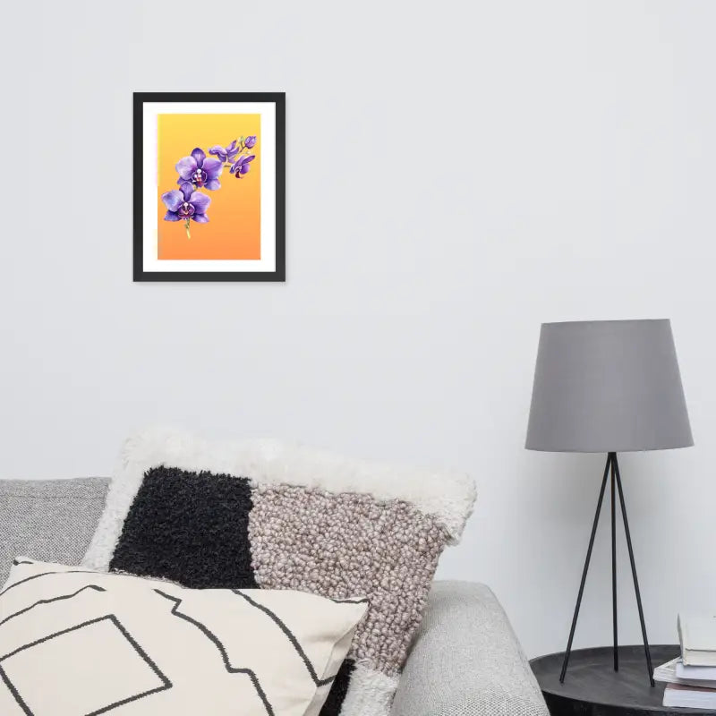 Stunning Framed Orchid Poster - StylishKnots