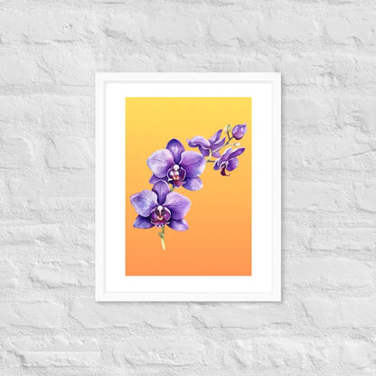 Stunning Framed Orchid Poster - StylishKnots